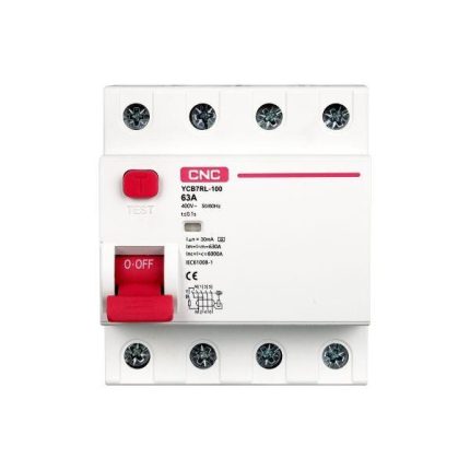 YCB7RL-100 4P + N 100A 6KA 30mA