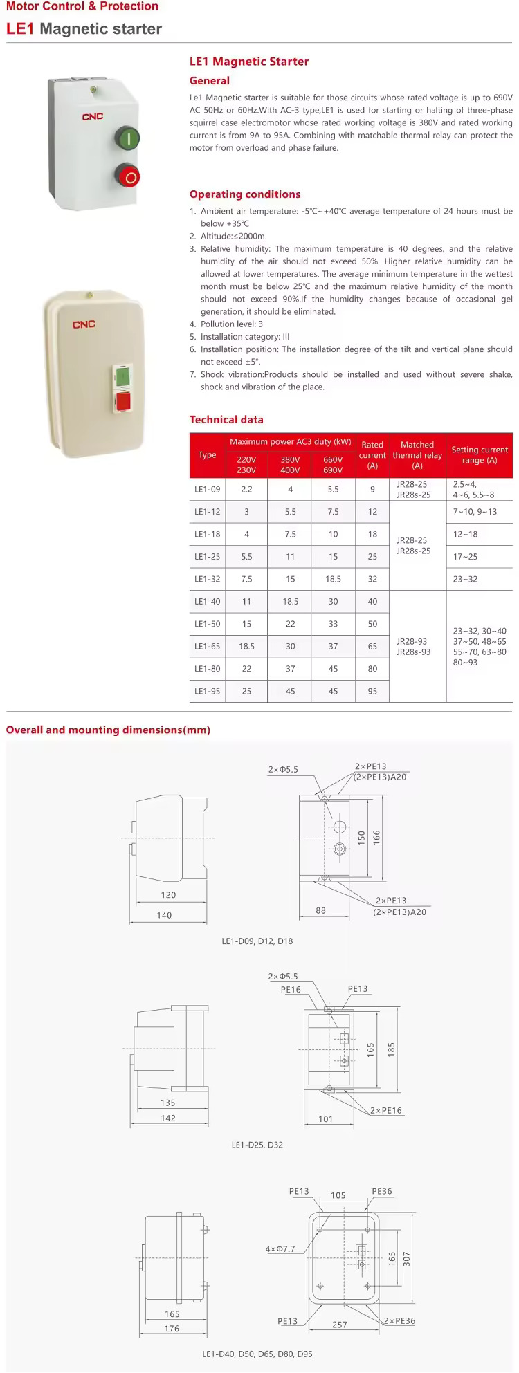 ds overview CNC G NQ3-5.5P DOL Starte Overview - Image 1