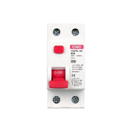 RCCB-YCB7RL-100 2P + N 16A-63A 6KA 30mA